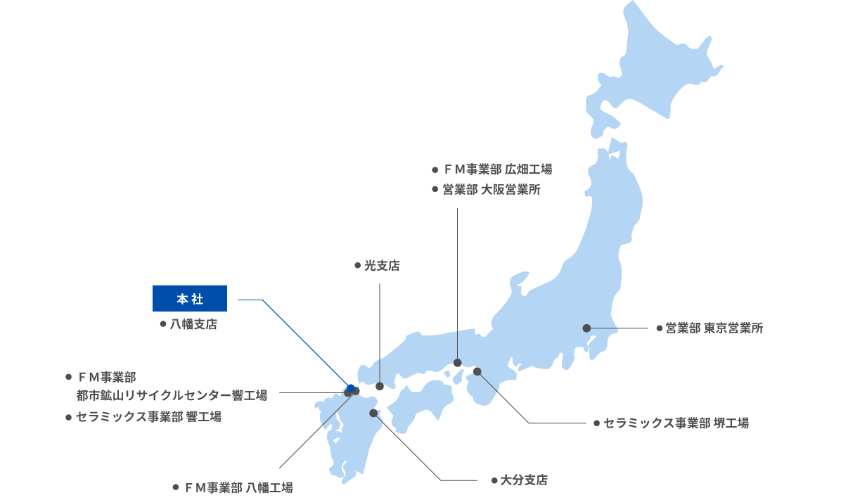 アステック入江事業所マップ